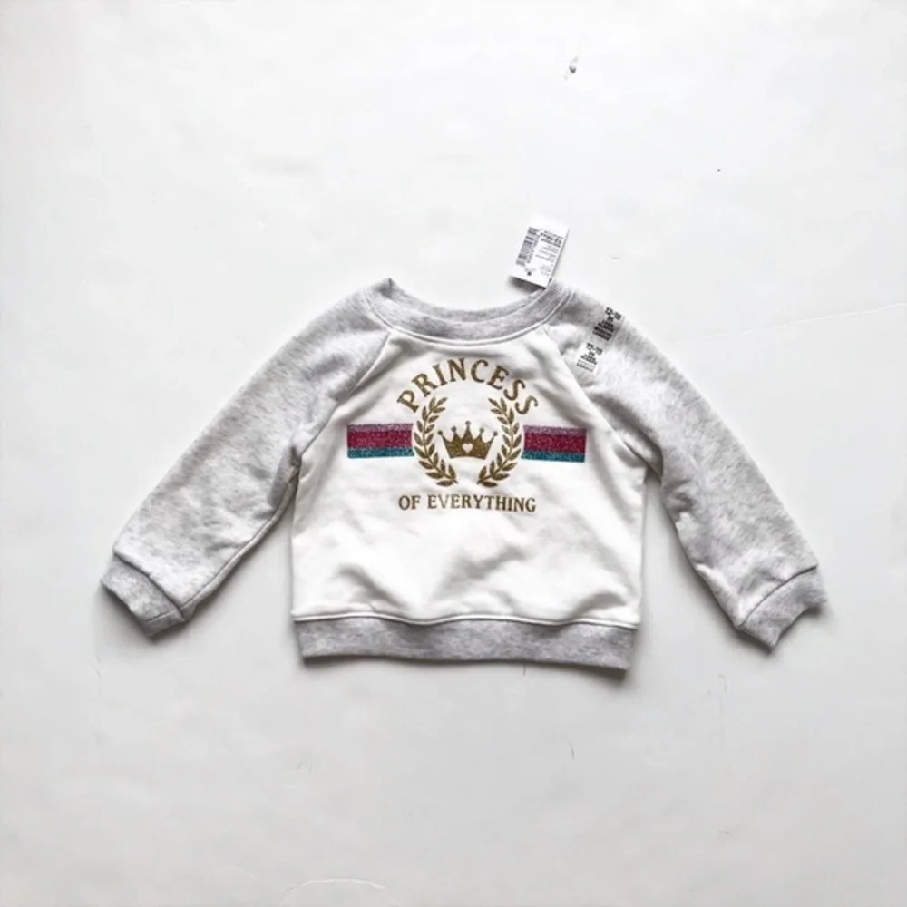 The children’s place NWT princess sweatshirt 12-18